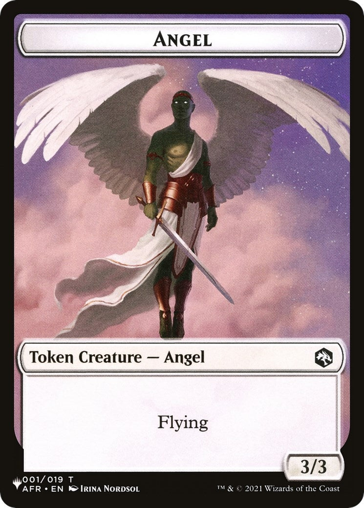 Image for Angel // Soldier Double-Sided Token (1 // 2) (The List Reprints) - Magic: The Gathering