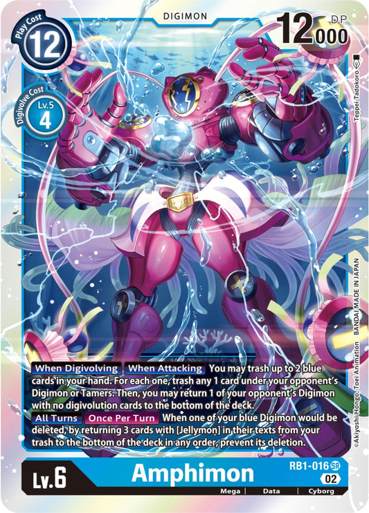 Image for Amphimon (RB1-016 SR) (Resurgence Booster) - Digimon Card Game