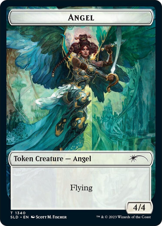 Image for Angel (SLD) // Soldier (CMR) Double-sided Token (1340 // 2) (Secret Lair Drop Series) - Magic: The Gathering