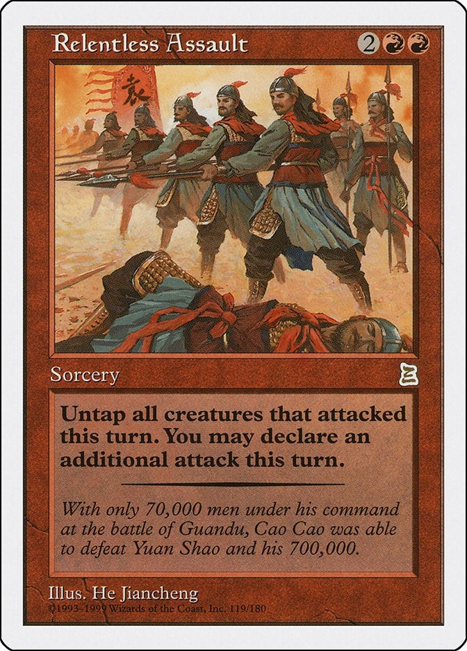 Image for Relentless Assault (119) (Portal Three Kingdoms) - Magic: The Gathering