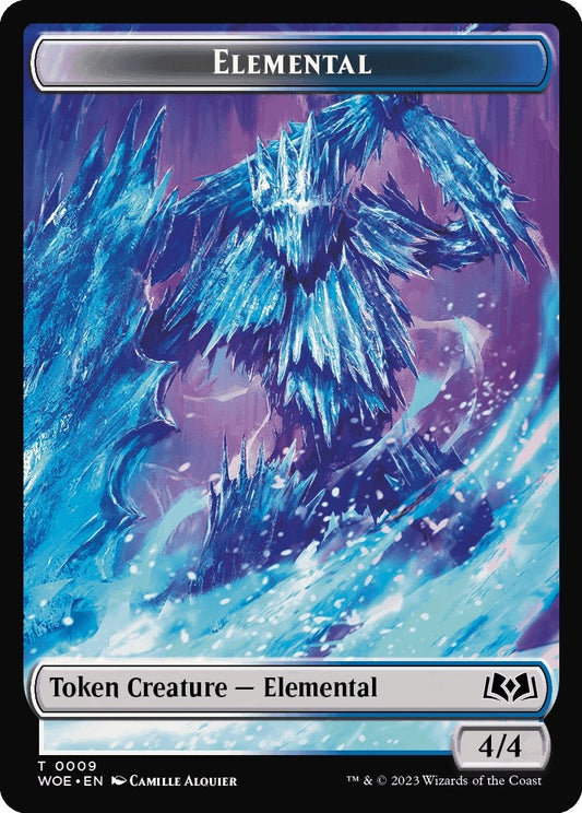Image for Elemental // Food (0011) Double-Sided Token (9 // 11) (Wilds of Eldraine) - Magic: The Gathering