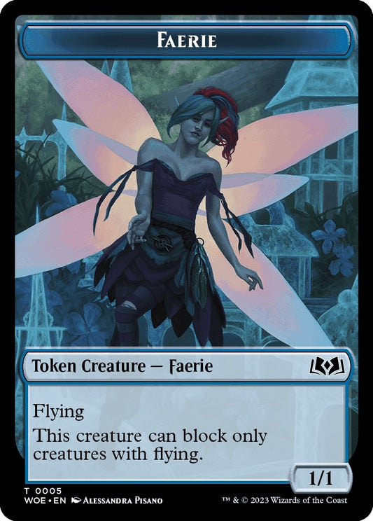 Image for Faerie // Food (0013) Double-Sided Token (5 // 13) (Wilds of Eldraine) - Magic: The Gathering