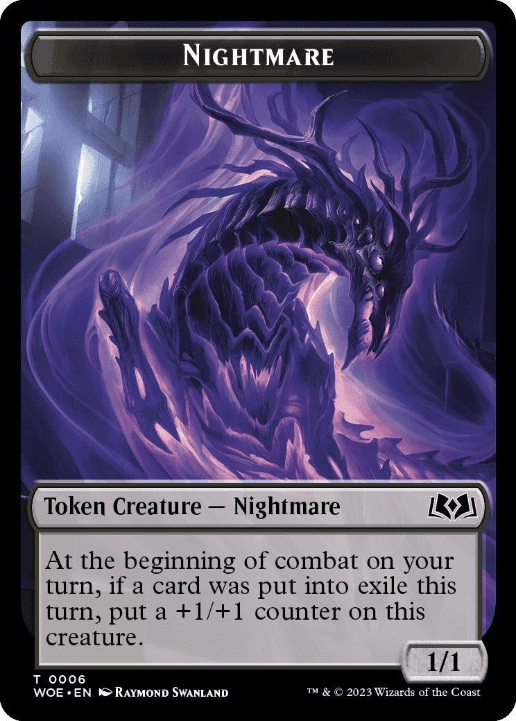 Image for Nightmare // Food (0010) Double-Sided Token (6 // 10) (Wilds of Eldraine) - Magic: The Gathering