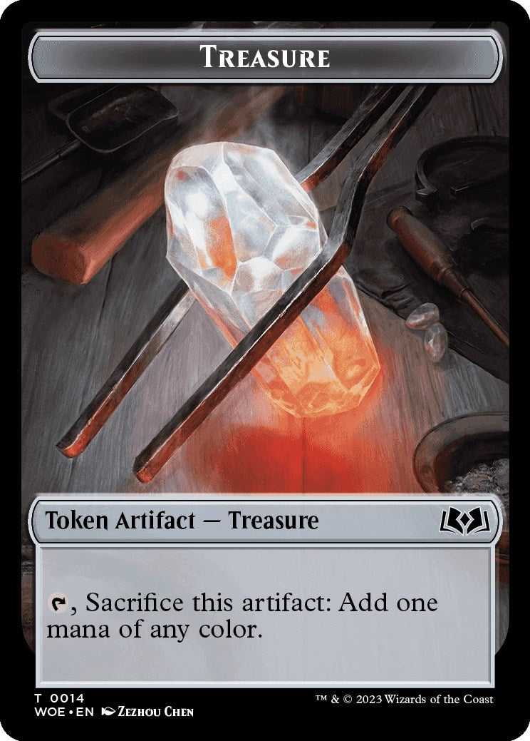 Image for Treasure // Food (0012) Double-Sided Token (14 // 12) (Wilds of Eldraine) - Magic: The Gathering