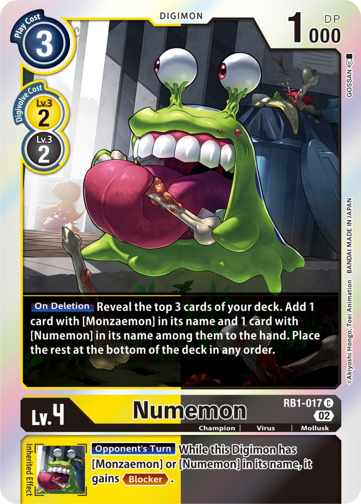 Image for Numemon (RB1-017 C) (Resurgence Booster) - Digimon Card Game