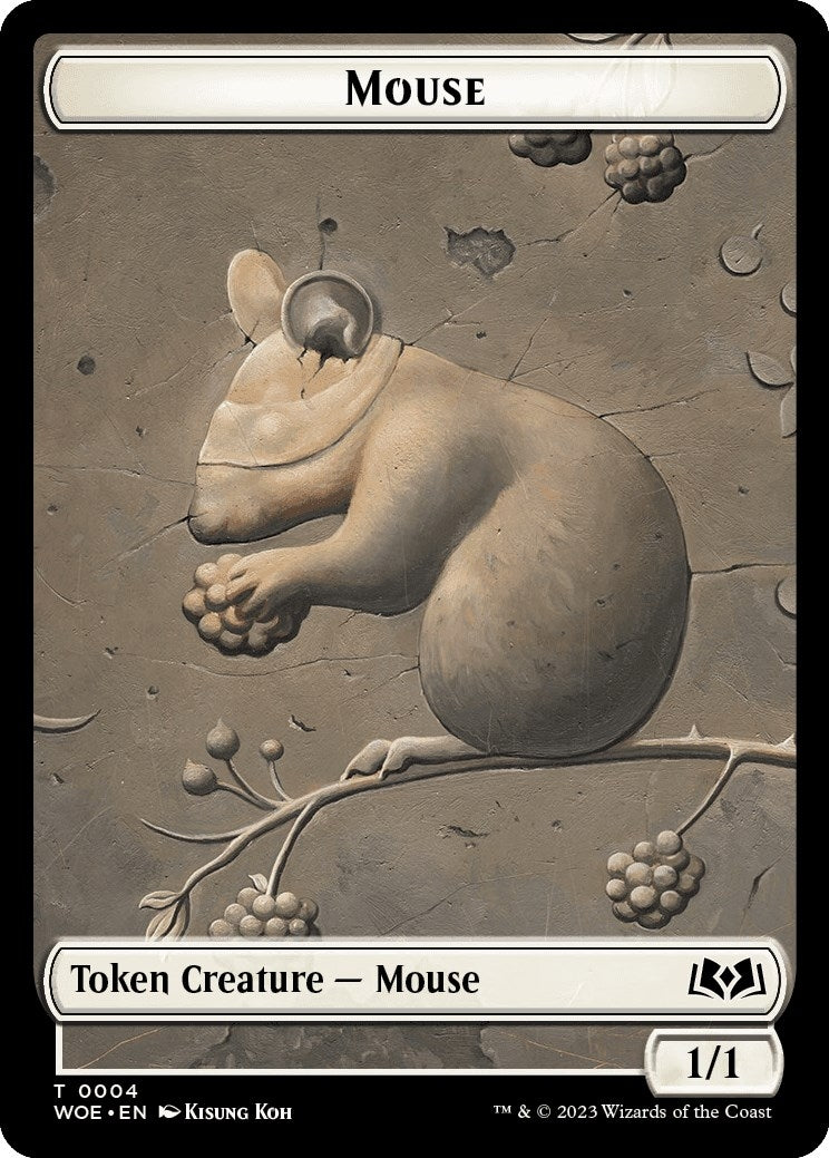 Image for Mouse // Food (0010) Double-Sided Token (4 // 10) (Wilds of Eldraine) - Magic: The Gathering
