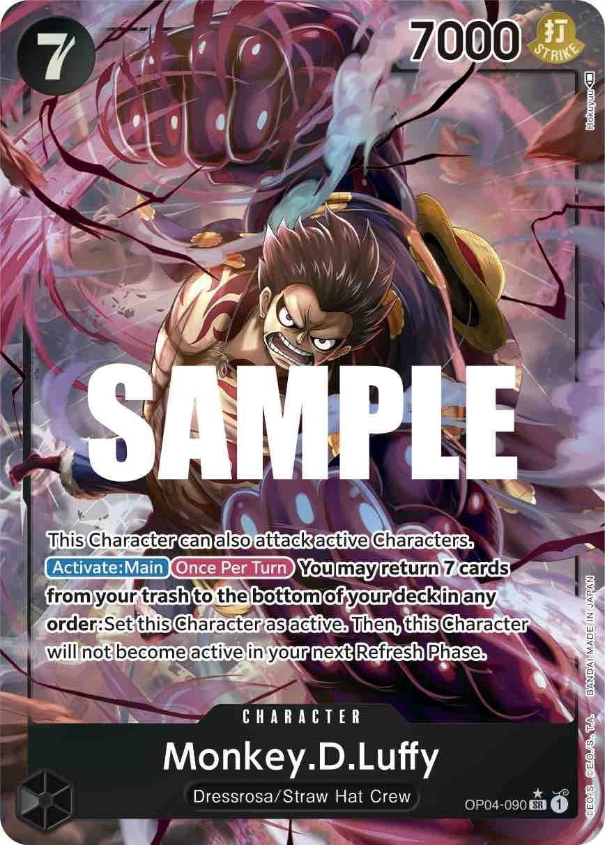Image for Monkey.D.Luffy (090) (Alternate Art) (OP04-090) (Kingdoms of Intrigue) - One Piece Card Game