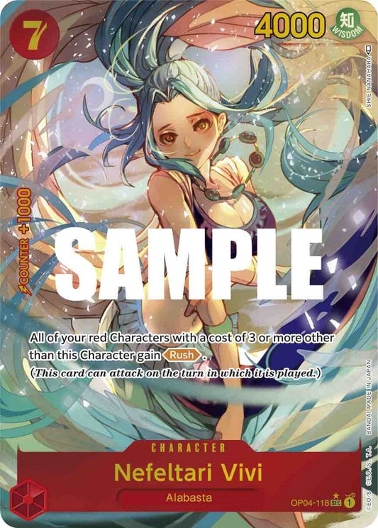 Image for Nefeltari Vivi (118) (Alternate Art) (OP04-118) (Kingdoms of Intrigue) - One Piece Card Game