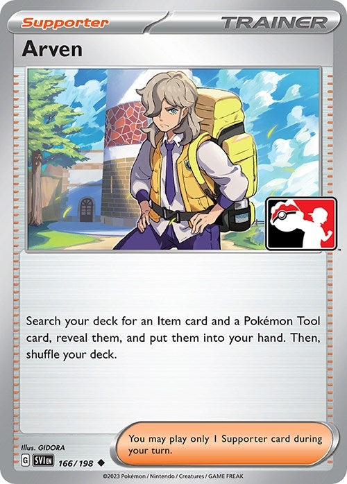 Image for Arven (166/198) (Prize Pack Series Cards) - Pokemon