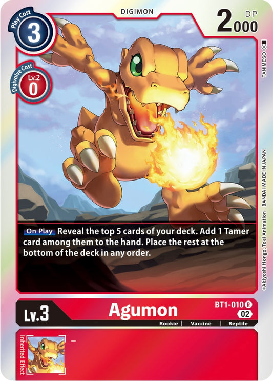 Image for Agumon - BT1-010 (Resurgence Booster Reprint) (BT1-010 R) (Resurgence Booster) - Digimon Card Game