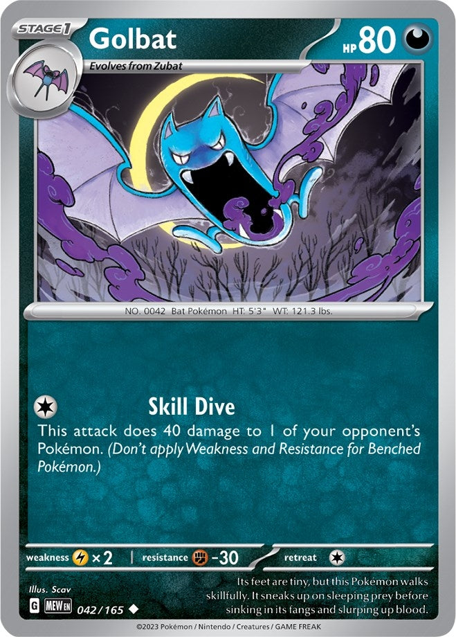 Image for Golbat (042/165) (SV: Scarlet & Violet 151) - Pokemon