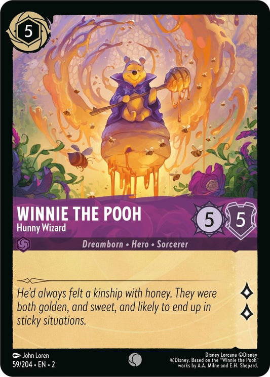 Image for Winnie the Pooh - Hunny Wizard (59/204) (Rise of the Floodborn) - Disney Lorcana