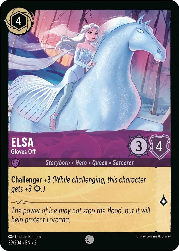 Image for Elsa - Gloves Off (39/204) (Rise of the Floodborn) - Disney Lorcana