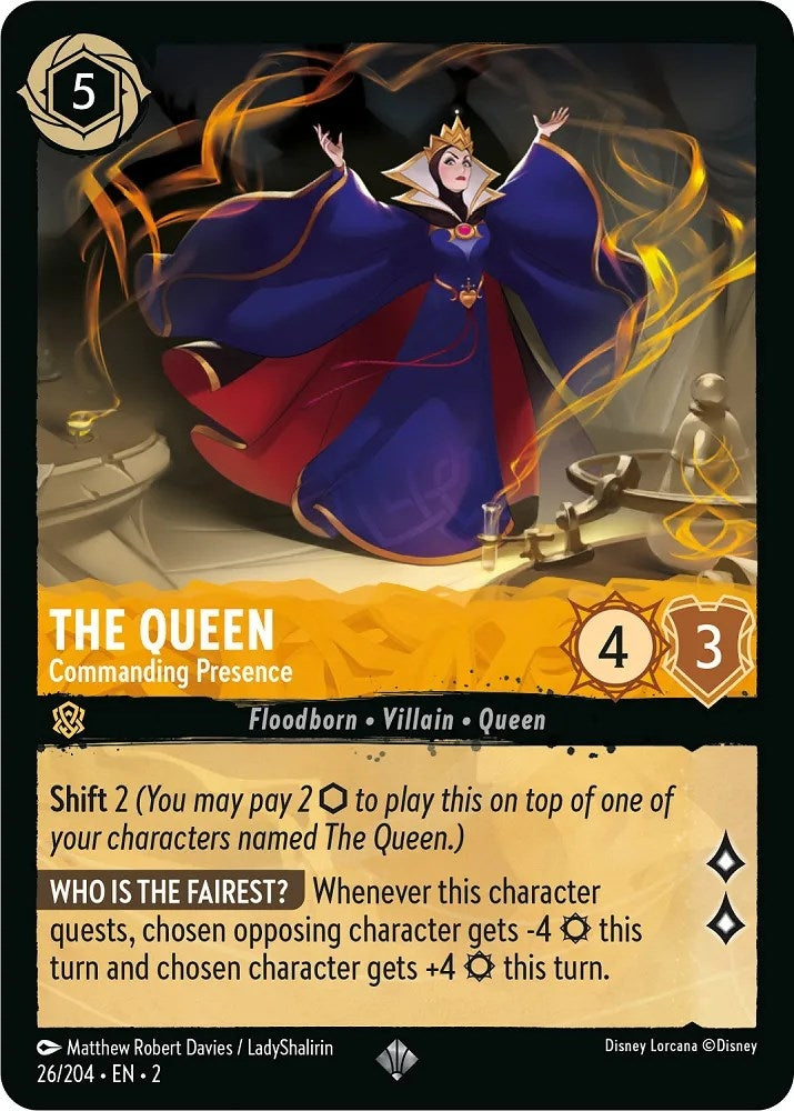 Image for The Queen - Commanding Presence (26/204) (Rise of the Floodborn) - Disney Lorcana