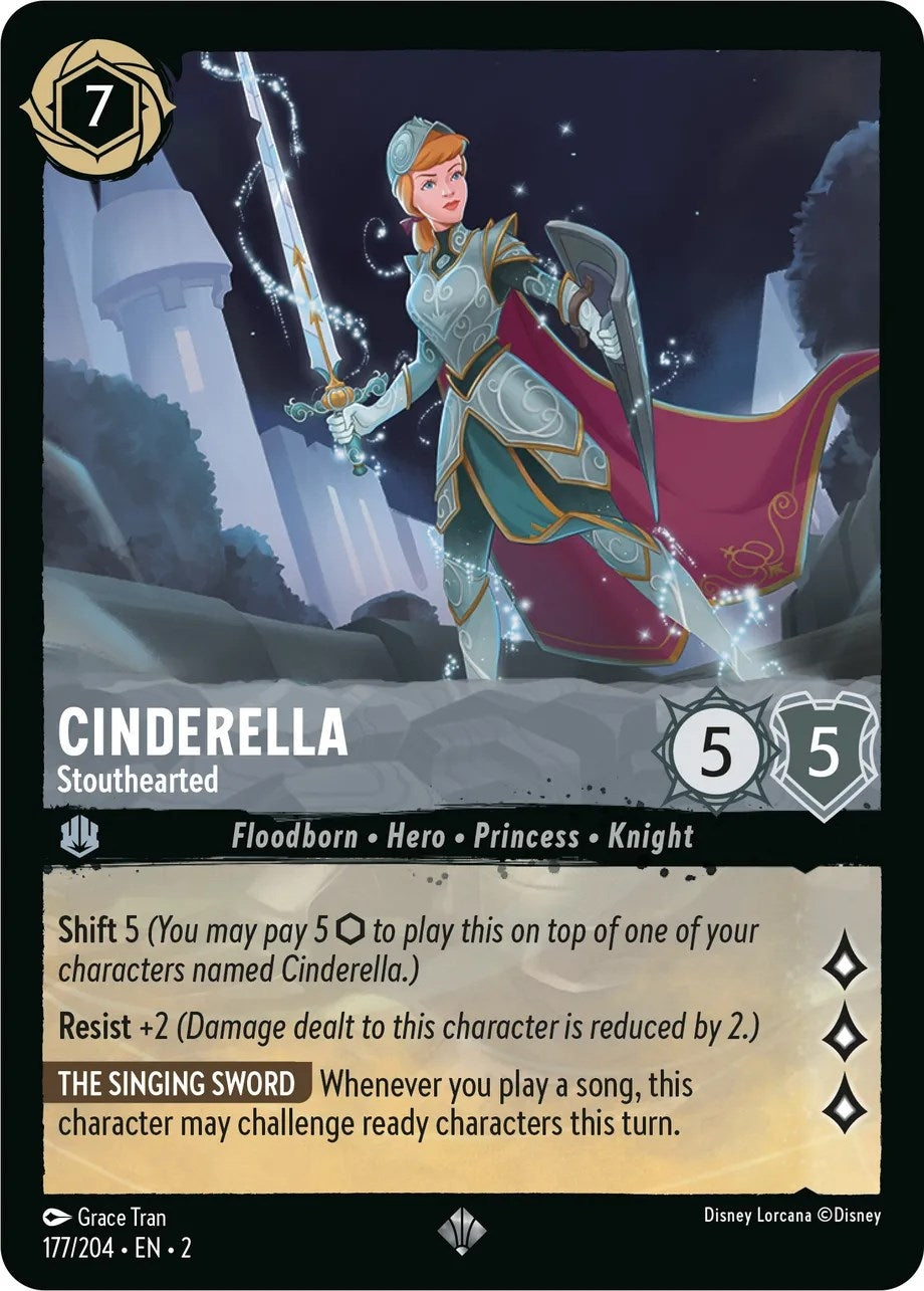 Image for Cinderella - Stouthearted (177/204) (Rise of the Floodborn) - Disney Lorcana