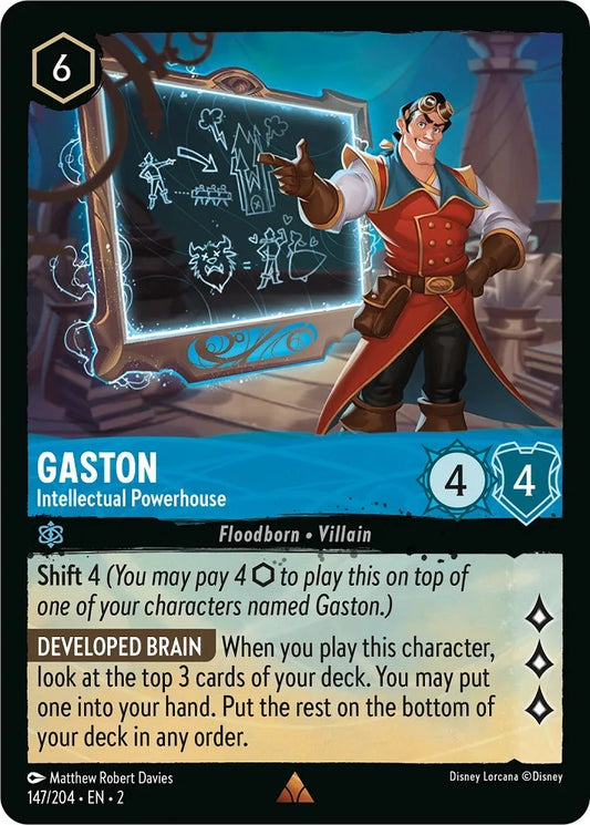 Image for Gaston - Intellectual Powerhouse (147/204) (Rise of the Floodborn) - Disney Lorcana