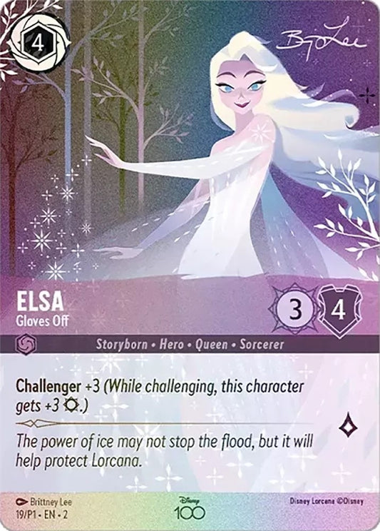 Image for Elsa - Gloves Off (Alternate Art) (19) (Disney100 Promos) - Disney Lorcana