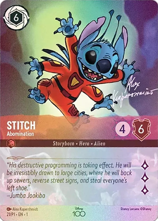 Image for Stitch - Abomination (Alternate Art) (21) (Disney100 Promos) - Disney Lorcana