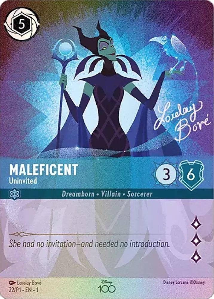 Image for Maleficent - Uninvited (Alternate Art) (22) (Disney100 Promos) - Disney Lorcana