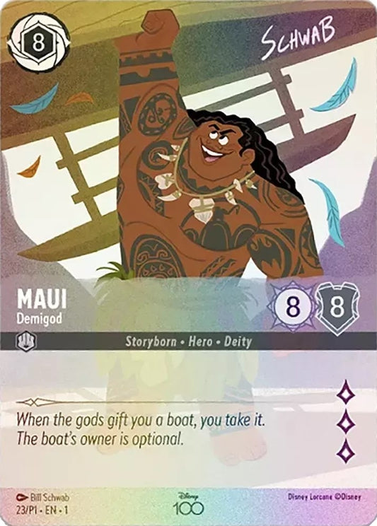 Image for Maui - Demigod (Alternate Art) (23) (Disney100 Promos) - Disney Lorcana
