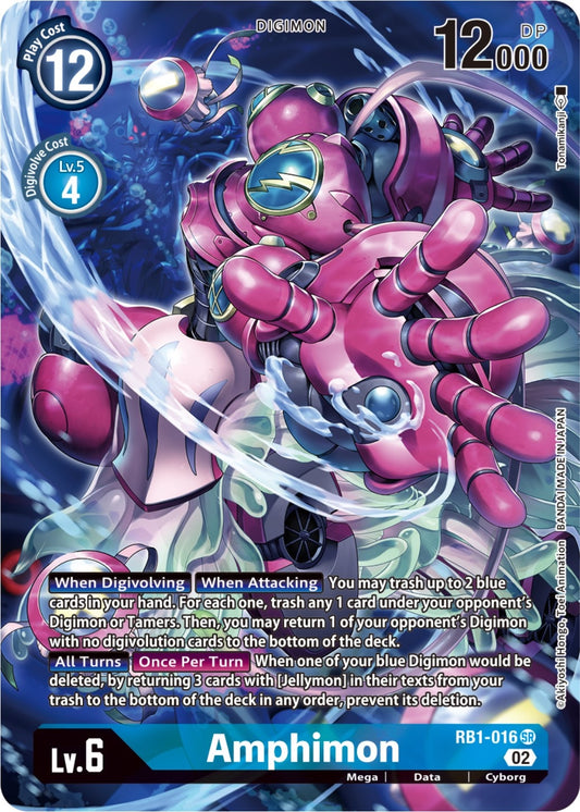 Image for Amphimon (Textured Alternate Art) (RB1-016 SR) (Resurgence Booster) - Digimon Card Game