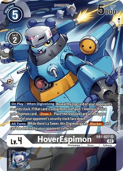 Image for HoverEspimon (Textured Alternate Art) (RB1-027 SR) (Resurgence Booster) - Digimon Card Game