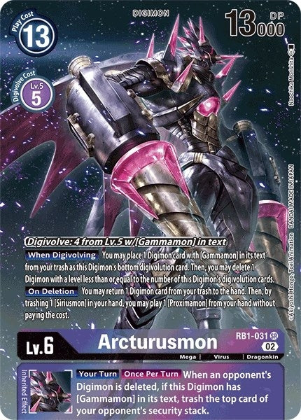 Image for Arcturusmon (Textured Alternate Art) (RB1-031 SR) (Resurgence Booster) - Digimon Card Game