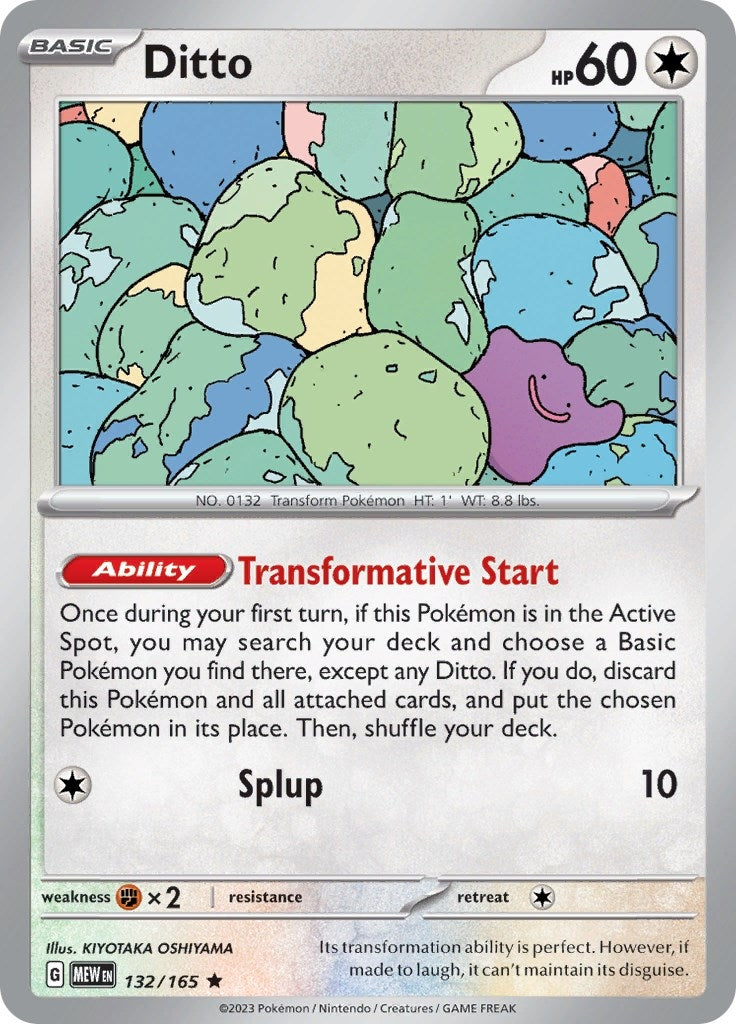 Image for Ditto (132/165) (SV: Scarlet & Violet 151) - Pokemon