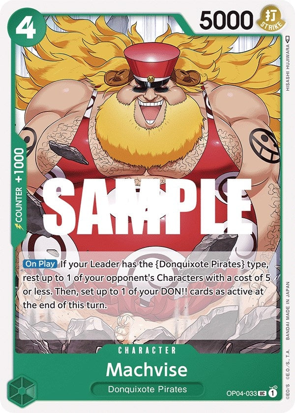 Image for Machvise (OP04-033) (Kingdoms of Intrigue) - One Piece Card Game