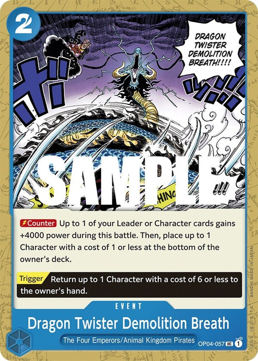 Image for Dragon Twister Demolition Breath (OP04-057) (Kingdoms of Intrigue) - One Piece Card Game