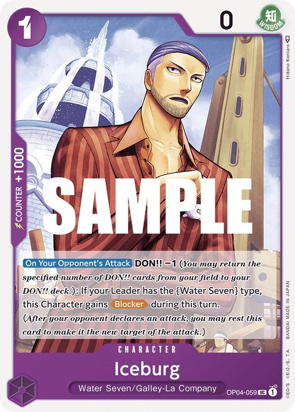 Image for Iceburg (OP04-059) (Kingdoms of Intrigue) - One Piece Card Game