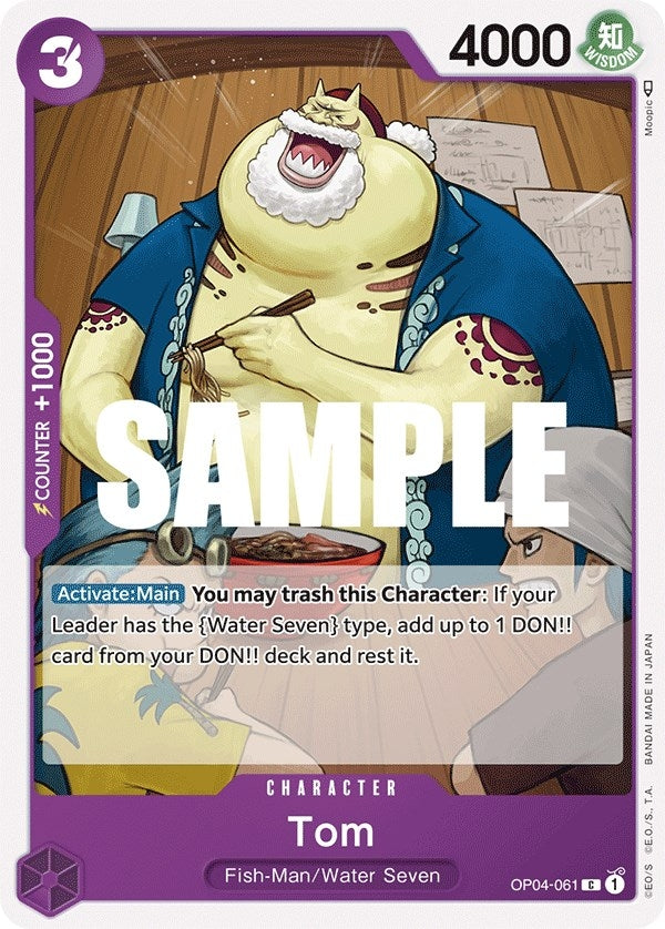Image for Tom (OP04-061) (Kingdoms of Intrigue) - One Piece Card Game