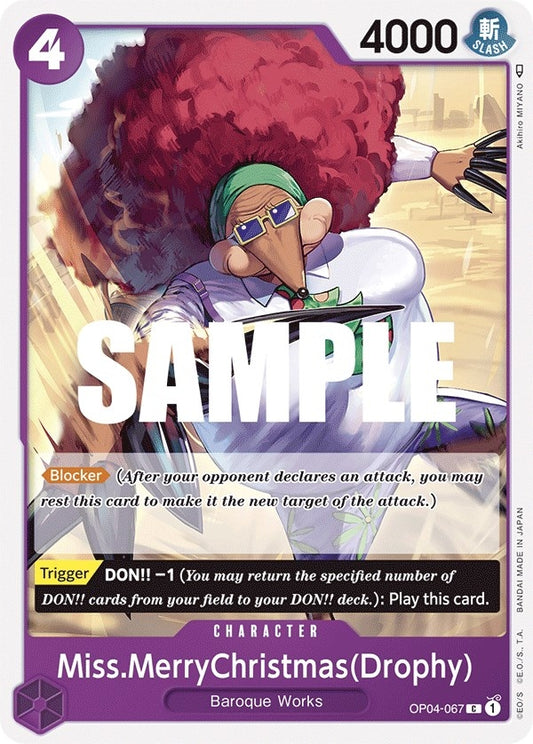 Image for Miss.MerryChristmas(Drophy) (OP04-067) (Kingdoms of Intrigue) - One Piece Card Game