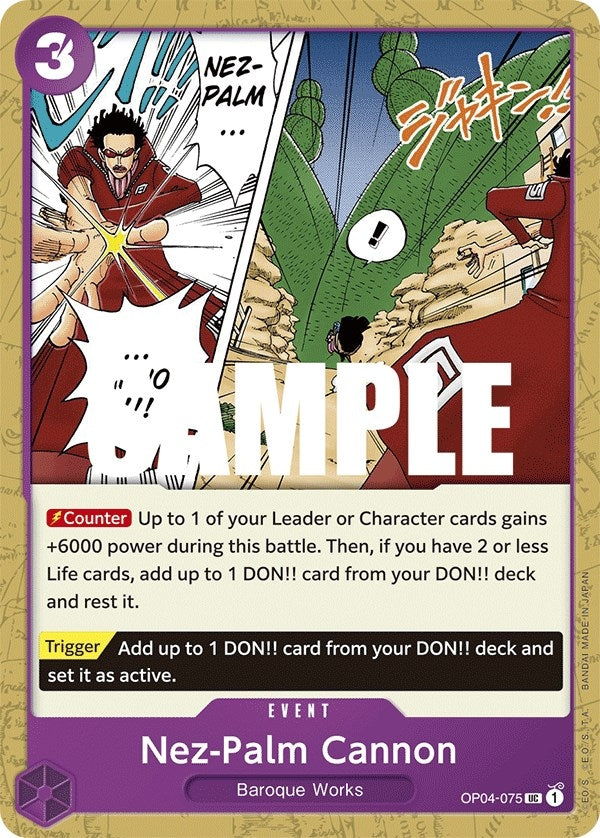 Image for Nez-Palm Cannon (OP04-075) (Kingdoms of Intrigue) - One Piece Card Game