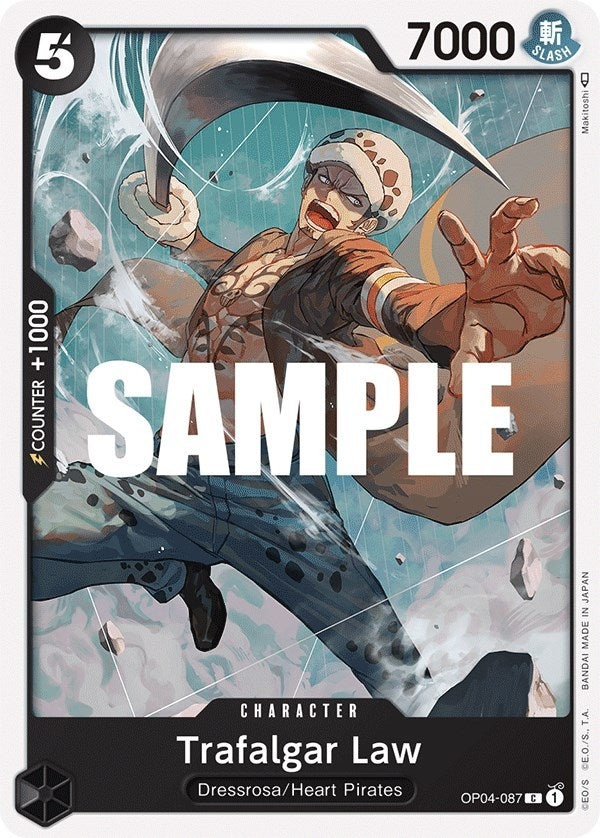Image for Trafalgar Law (OP04-087) (Kingdoms of Intrigue) - One Piece Card Game