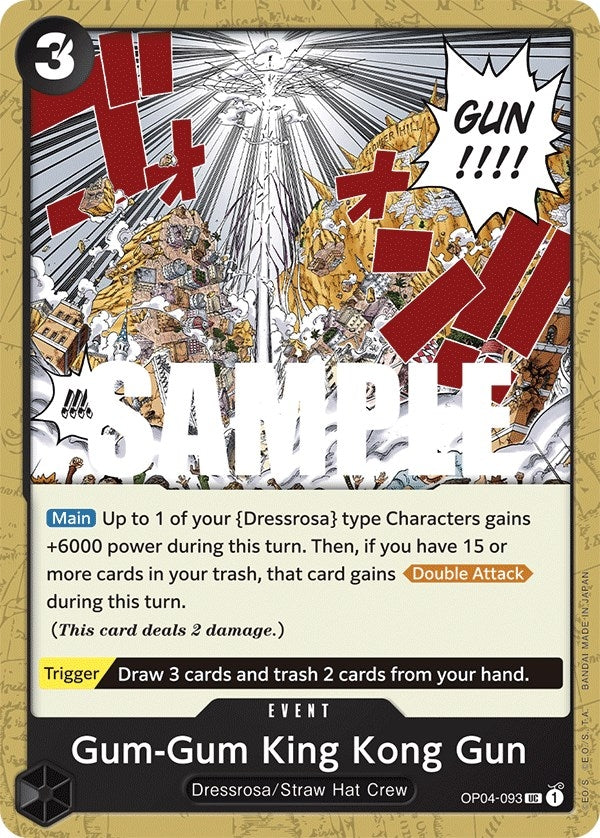 Image for Gum-Gum King Kong Gun (OP04-093) (Kingdoms of Intrigue) - One Piece Card Game