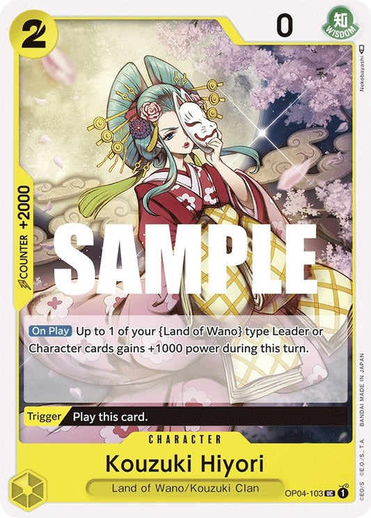 Image for Kouzuki Hiyori (OP04-103) (Kingdoms of Intrigue) - One Piece Card Game
