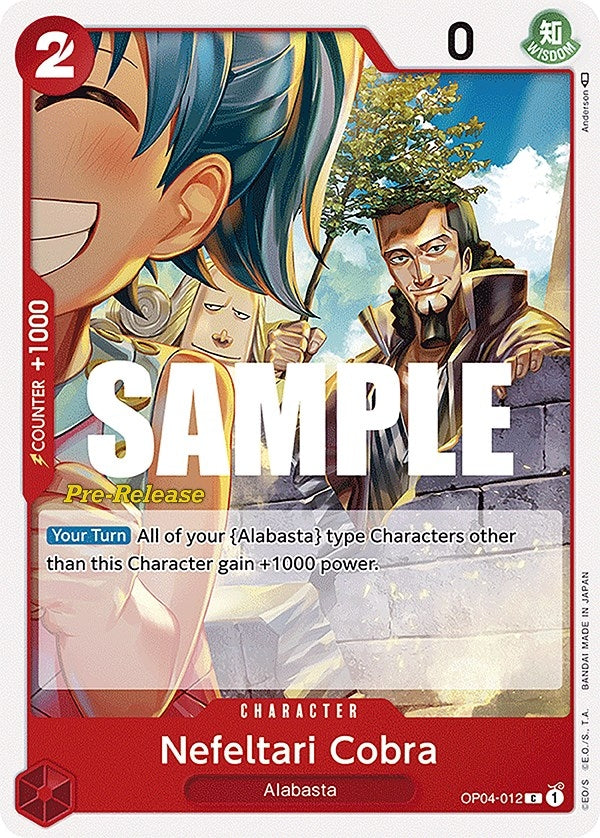 Image for Nefeltari Cobra (OP04-012) (Kingdoms of Intrigue Pre-Release Cards) - One Piece Card Game