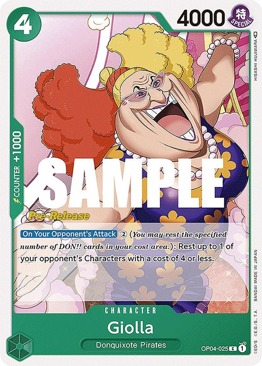 Image for Giolla (OP04-025) (Kingdoms of Intrigue Pre-Release Cards) - One Piece Card Game