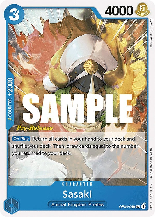 Image for Sasaki (OP04-048) (Kingdoms of Intrigue Pre-Release Cards) - One Piece Card Game