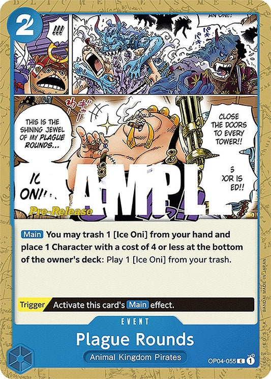 Image for Plague Rounds (OP04-055) (Kingdoms of Intrigue Pre-Release Cards) - One Piece Card Game