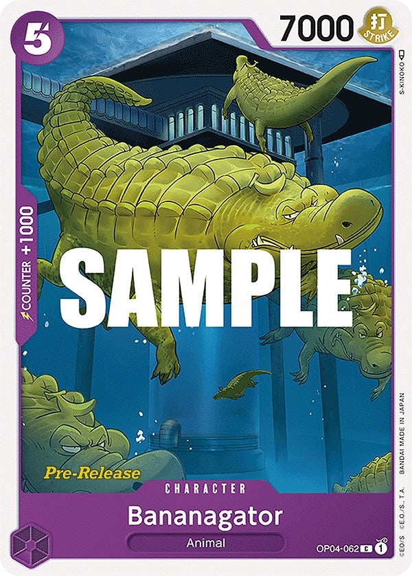 Image for Bananagator (OP04-062) (Kingdoms of Intrigue Pre-Release Cards) - One Piece Card Game