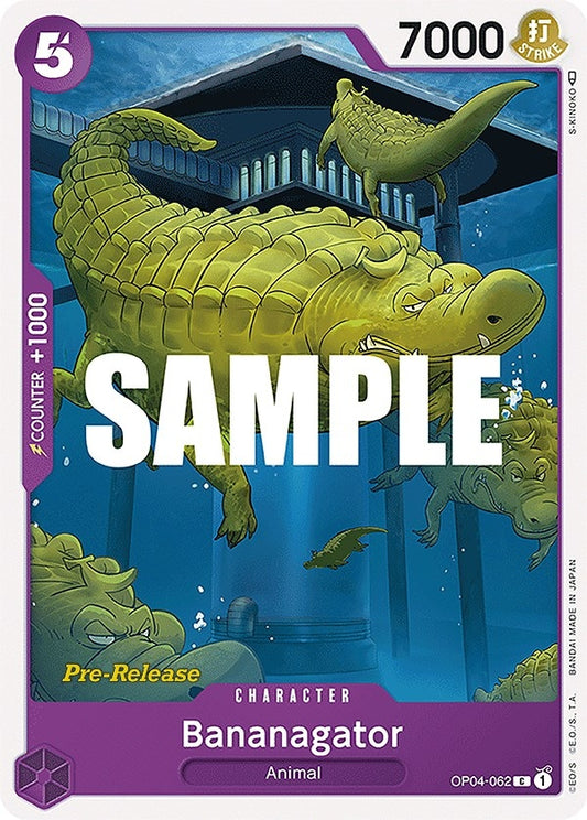 Image for Bananagator (OP04-062) (Kingdoms of Intrigue Pre-Release Cards) - One Piece Card Game