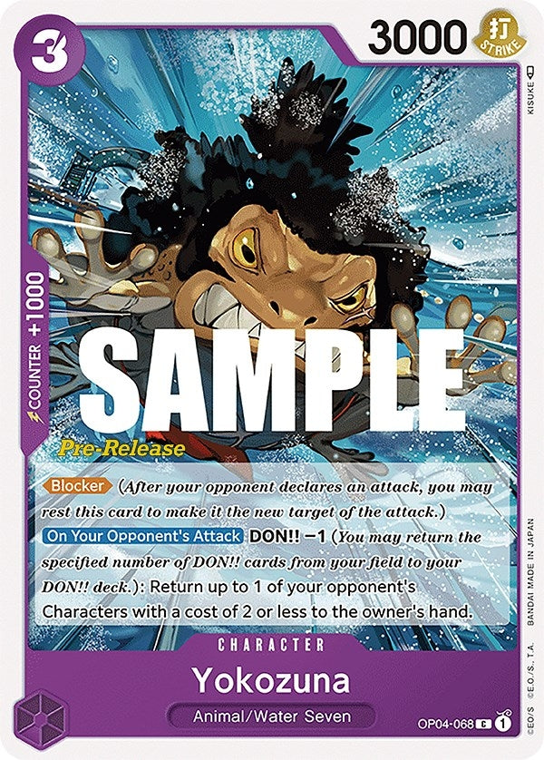 Image for Yokozuna (OP04-068) (Kingdoms of Intrigue Pre-Release Cards) - One Piece Card Game