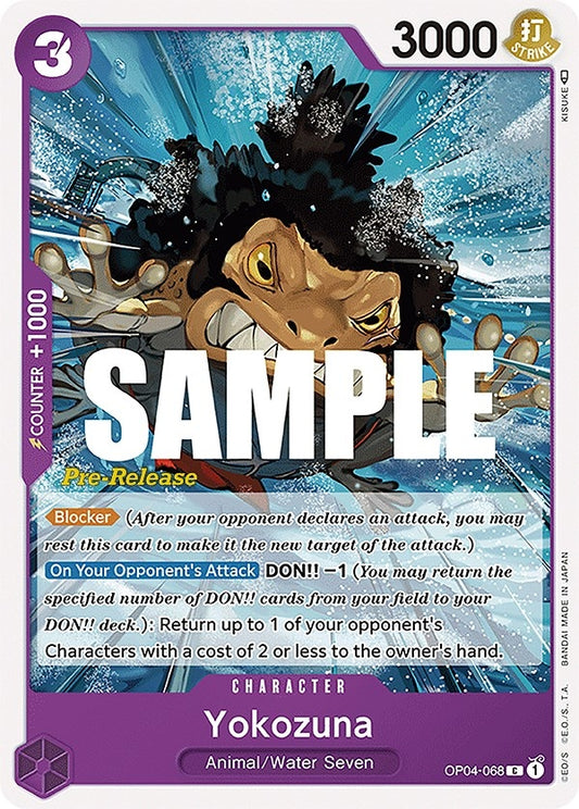 Image for Yokozuna (OP04-068) (Kingdoms of Intrigue Pre-Release Cards) - One Piece Card Game