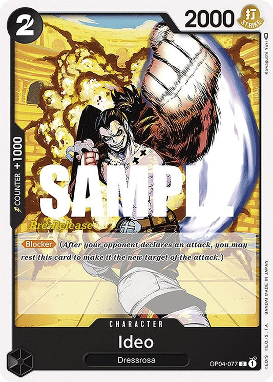 Image for Ideo (OP04-077) (Kingdoms of Intrigue Pre-Release Cards) - One Piece Card Game
