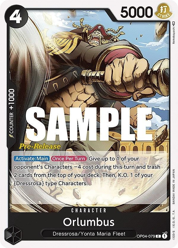 Image for Orlumbus (OP04-079) (Kingdoms of Intrigue Pre-Release Cards) - One Piece Card Game