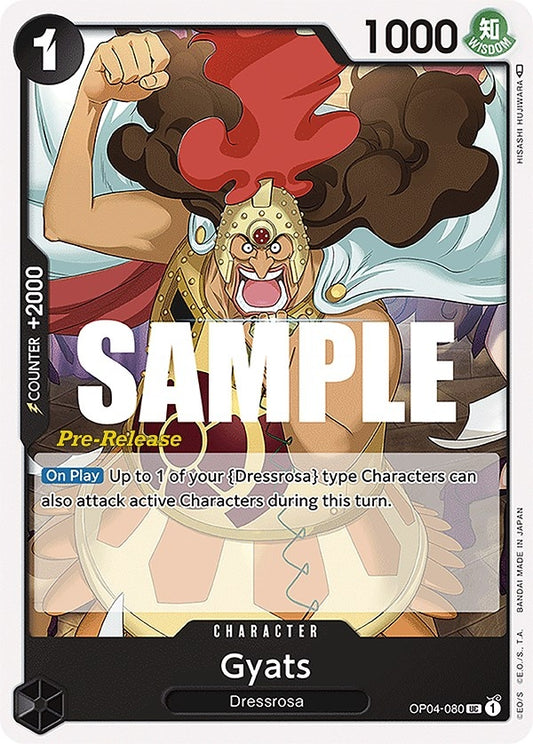 Image for Gyats (OP04-080) (Kingdoms of Intrigue Pre-Release Cards) - One Piece Card Game
