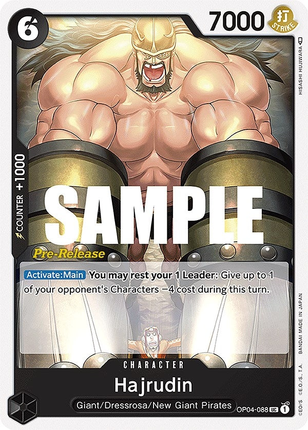 Image for Hajrudin (OP04-088) (Kingdoms of Intrigue Pre-Release Cards) - One Piece Card Game