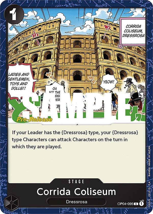 Image for Corrida Coliseum (OP04-096) (Kingdoms of Intrigue Pre-Release Cards) - One Piece Card Game